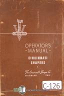 Cincinnati Shaper Co.-Cincinnati-Cincinnati Shaper Operation, Maintenance & Parts Manual-General-01